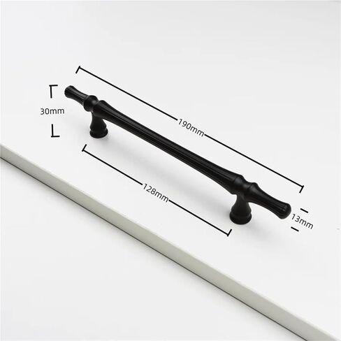 خزانة تسحب مقبض أدراج خزائن النبيذ خزائن مقابض لقطع الأثاث 1 قطعة (Black-C128mm) in Kuwait