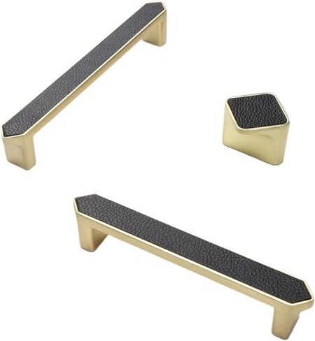 Leather Kitchen Cabinet Handles for Furniture Zinc Alloy Door Wardrobe and Drawer Hardware 1Pcs(K) in Saudi Arabia
