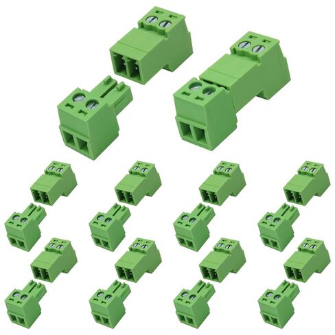 BokWin 5 Pack 4 Pin 3.81mm Pitch Screw Terminal Block Connector, Pluggable Quick No Soldering Phoenix Type for 28-16AWG Cable Wiring and Secure Electrical Connections in Saudi Arabia