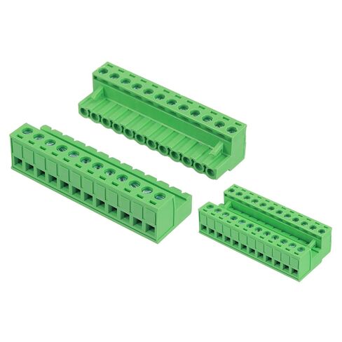 MECCANIXITY 4 Set 2 Pin 5mm 0.2 Inch Pitch PCB Mount Screw Terminal Block Connector Male Female, Green in Saudi Arabia