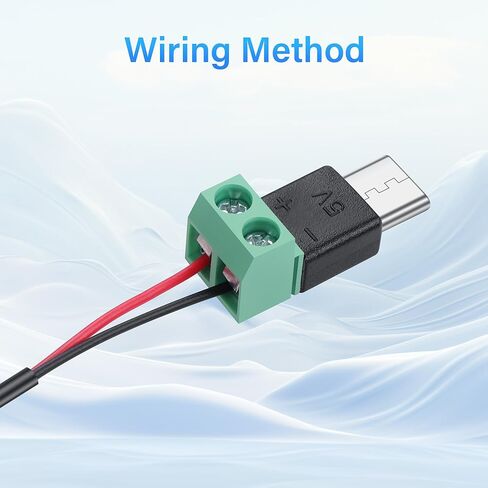 PNGKNYOCN USB C محول طرفي برغي، 5 فولت USB نوع C ذكر إلى 2 دبوس موصل طرفي بدون لحام DIY أو إصلاح موصل USB C (4 حزم) in Saudi Arabia
