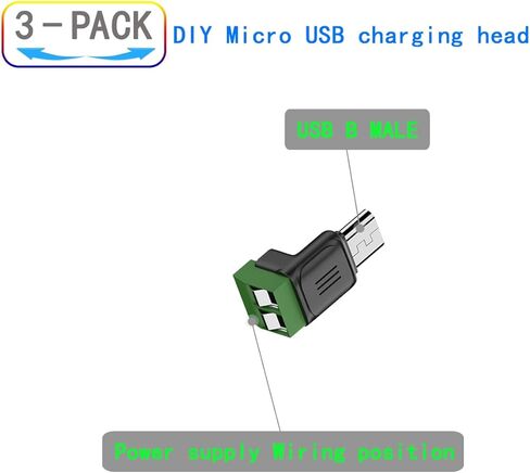 Micro USB 2Pin Solderless Charging Connector in Saudi Arabia