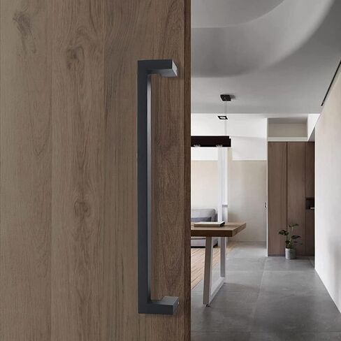 Modern Push Pull Bar Handle, Door Hardware,Heavy Duty Commercial Grade Stainless Steel Modern Door Handle/Barn Door Handle/Glass Handles for Interior and Exterior Doors,5 Sizes in Saudi Arabia