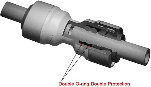 YZM Push-to-Connect Tube Fittings, Thread Female adapters,1/2" NPTF x 3/8" Tube OD,for RO Water Systems, Water Filter,Water purifiers. (pack of 5) in Saudi Arabia