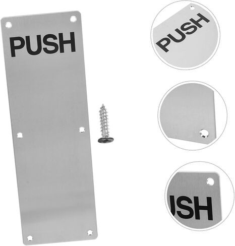 Veemoon Stainless Steel Fire Door Sliding Panel Kick Plate Door Reinforcement Decorative Hardware in Saudi Arabia
