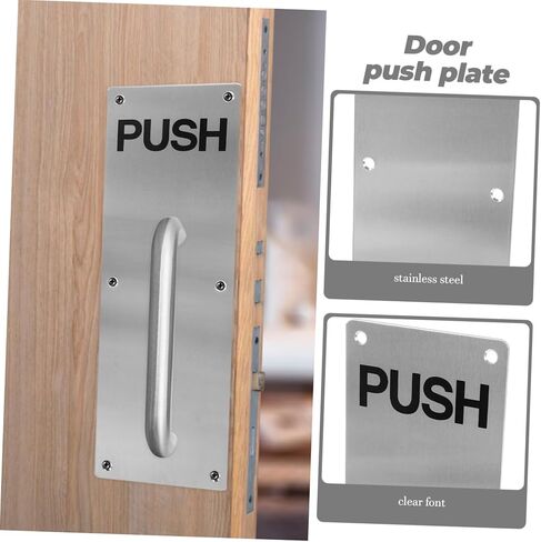 Veemoon Stainless Steel Fire Door Sliding Panel Kick Plate Door Reinforcement Decorative Hardware in Saudi Arabia