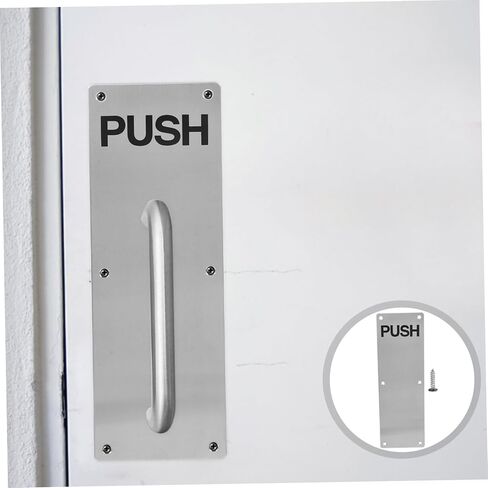 Veemoon Stainless Steel Fire Door Sliding Panel Kick Plate Door Reinforcement Decorative Hardware in Saudi Arabia