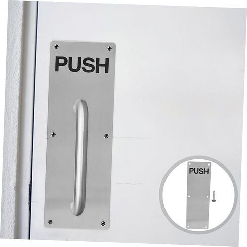 Artibetter Stainless Steel Door Push Plate Finger Plates for Door Durable Design for Fire Doors Commercial Use Easy Installation Functional Stylish in Saudi Arabia