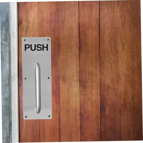 Artibetter Stainless Steel Door Push Plate Finger Plates for Door Durable Design for Fire Doors Commercial Use Easy Installation Functional Stylish in Saudi Arabia