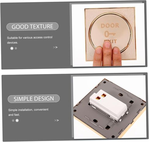 Lurrose Push Exit Button Cover Panel Door Access for Easy Installation and Quick for Home and Garage Use in Saudi Arabia