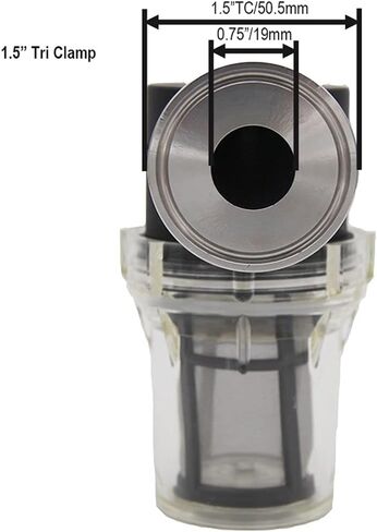Heavy-Duty 1.5 TC Inline Screen - Compliant Filter for Semiconductor & UltraPure Water Systems in Saudi Arabia