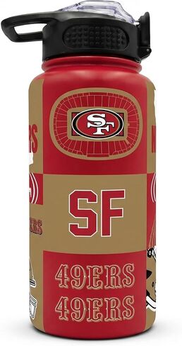 NFL ProPress Local Slogan 32oz Stainless Steel Water Bottle, Press Top Lid in Saudi Arabia