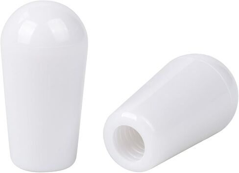 Banworks Guitar 3-Way Toggle Switch Tip USA Threaded SAE #8-32" Pickup Selector Switch Caps Toggle Switch Knob Tip Caps for Gibson Les Paul LP SG Electric Guitars Pack of 2 JT/DWQM-07 Vintage White in Saudi Arabia