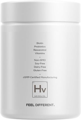 Codeage Hair Vitamins Platinum - Lustriva Hair Growth Support, Spermidine, AstraGin, Biotin, Keratin, Collagen, Enzymes, Omega-3, Multivitamins, Probiotics – Healthy Hair Supplement - 90 Capsules in Saudi Arabia