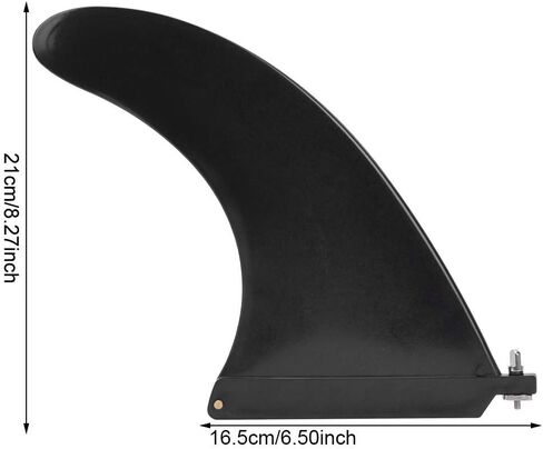 HERCHR Paddle Board Fin Replacement, Detachable Inflatable Surfboard Fins Surf Fins Small Center Single Fin Surf for Surfing, Surfboard, Stand-Up Paddle Board, Longboard, 8.27x6.50 Inch in Saudi Arabia