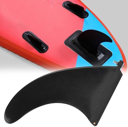 HERCHR Paddle Board Fin Replacement, Detachable Inflatable Surfboard Fins Surf Fins Small Center Single Fin Surf for Surfing, Surfboard, Stand-Up Paddle Board, Longboard, 8.27x6.50 Inch in Saudi Arabia