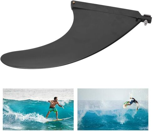 HERCHR Paddle Board Fin Replacement, Detachable Inflatable Surfboard Fins Surf Fins Small Center Single Fin Surf for Surfing, Surfboard, Stand-Up Paddle Board, Longboard, 8.27x6.50 Inch in Saudi Arabia
