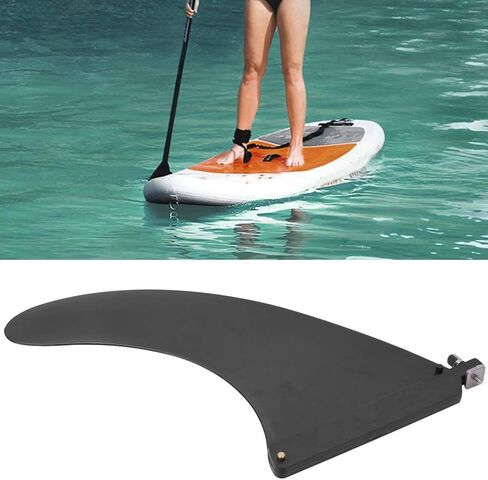 HERCHR Paddle Board Fin Replacement, Detachable Inflatable Surfboard Fins Surf Fins Small Center Single Fin Surf for Surfing, Surfboard, Stand-Up Paddle Board, Longboard, 8.27x6.50 Inch in Saudi Arabia