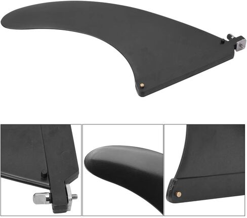 HERCHR Paddle Board Fin Replacement, Detachable Inflatable Surfboard Fins Surf Fins Small Center Single Fin Surf for Surfing, Surfboard, Stand-Up Paddle Board, Longboard, 8.27x6.50 Inch in Saudi Arabia