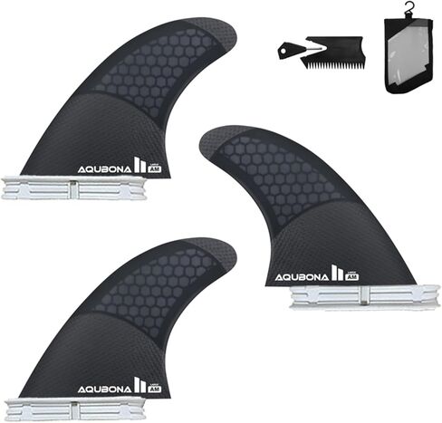 زعانف لوح التزلج مفردة بعلامة تبويب مزدوجة FinG3/G5/G6/G7 نصف كربون + زعانف لركوب الأمواج على شكل قرص العسل مجموعة دفع ثلاثية الزعانف in Kuwait