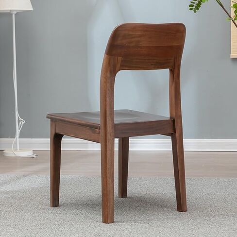 Office Chair Wujinmu Walnut Furniture Tea Table Mortise and Tenon Rectangular Solid Wood Home Black Walnut Shuke Dining Chair Home Office Desk Chairs in Saudi Arabia