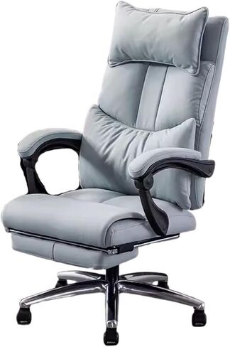 Office Chair Computer Chair for Home Use Comfortable Ergonomic Executive Office Lunch Break Reclining(White) in Saudi Arabia