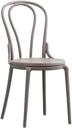 Office Chair European Style Household Plastic Chair Cafe Restaurant Negotiation Leisure Dining Chair Simple and Stylish All-Plastic Chair Home Office Desk Chairs in Saudi Arabia