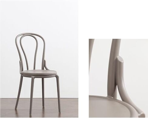 Office Chair European Style Household Plastic Chair Cafe Restaurant Negotiation Leisure Dining Chair Simple and Stylish All-Plastic Chair Home Office Desk Chairs in Saudi Arabia