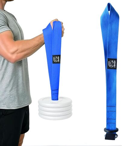 Arm Wrestling Wrist Strength Strap with Reinforced Base, Thickened & Extended Heavy-Duty Webbing, Shock-Absorbing Rubber Pad & Microfiber Anti-Wear Cover, Ideal for Weighted Wrist, Cupping, Rising & Forearm Power Training in Saudi Arabia