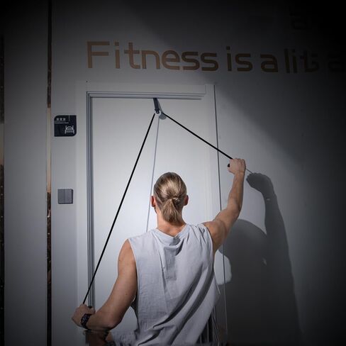 الرقبة والأكتاف ممارسة التوتر حبل الكتف بكرة للعلاج الطبيعي، والرياضة العلاج الطبيعي حزام بكرة الكتف، على نظام بكرة الباب لإعادة تأهيل الكتف، الصالة الرياضية العمل بها in Kuwait