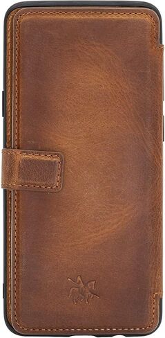 علبة هاتف فيرونا فيرونا الجلدية متوافقة مع Samsung Galaxy S9 Plus (6.2 بوصة) - حظر RFID SNAP -ON COVER BACK WALLET SLIP SLIT in Kuwait