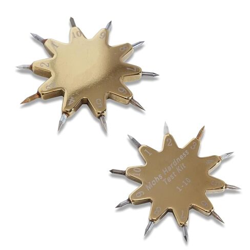 1-10 Scratch Tester, Portable Mohs Hardness Tester, Mineral & Rock Hardness Pen, 10-Pointed Star Design, Clearly Marked Hardness Grades, Scratch-Resistant, for Mineral, Gemstone, Rock in Kuwait
