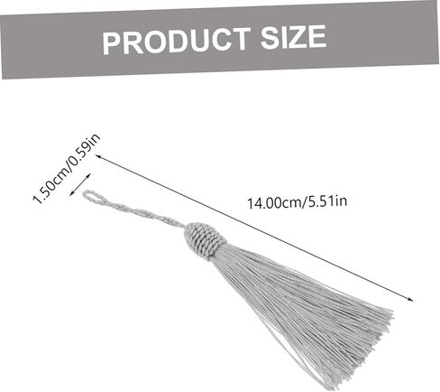 GALPADA 17-Tone Kalimba Tremolo Chain Zinc Alloy Thumb Piano Accessory Tassel Practical Kalimba Supply for DIY Music Decoration in Saudi Arabia