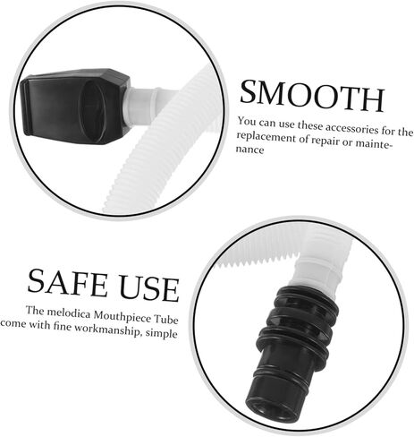 أنبوب ميلوديكا لقطعة الفم لـ 32/36/37 مفتاح ميلوديكا بديل بلاستيكي مناسب للطلاب والكبار، تصميم قوي وخفيف الوزن in Kuwait