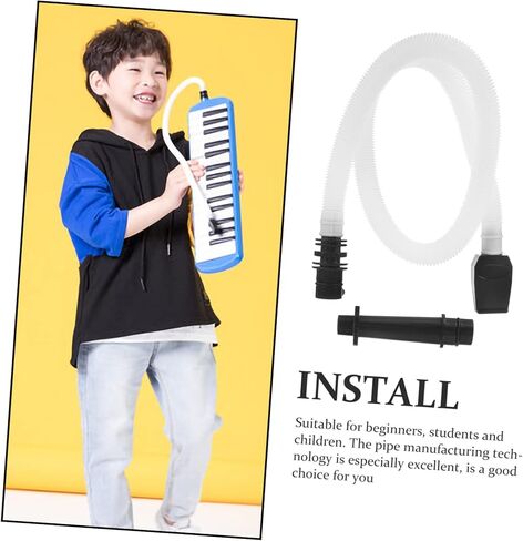 أنبوب ميلوديكا لقطعة الفم لـ 32/36/37 مفتاح ميلوديكا بديل بلاستيكي مناسب للطلاب والكبار، تصميم قوي وخفيف الوزن in Kuwait