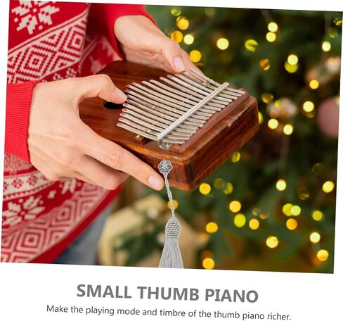 BESPORTBLE 17-Key Tremolo Chain for Kalimba Zinc Alloy Thumb Piano Accessory Musical Chain for Decoration and Replacement in Kuwait