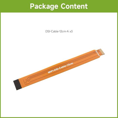 Waveshare 3PCS DSI 12cm FPC Flexible Cable, Type A, Straight FPC Cable, 15pin to 22pin in Saudi Arabia