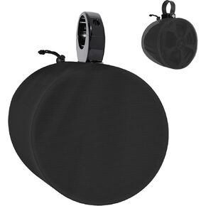 2 غطاء مكبر صوت للقارب، غطاء مكبر صوت برجي مقاوم للماء 900D، نسيج بوليستر مقاوم للأشعة فوق البنفسجية من الدرجة البحرية، 35.56 سم ارتفاع × 35.56 سم عرض × 33.02 سم عمق، أسود in Kuwait