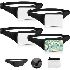 8pcs Sublimation Fanny Pack Blanks，Sublimation Blank Crossbody Mens Fanny Packs Bulk Waist Bag Running Fanny Bag for Women Belt Bags Sublimation Bags Adjustable Strap DIY Gifts for Family and Friends in Saudi Arabia