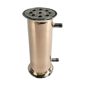 جهاز تقطير النحاس 3 بوصة 76 مم (OD91 مم) مع خيط ذكر 1/4 بوصة أو 1/2 بوصة للتخمير المنزلي، والارتداد، والمكثف، والطول 200 مم (1/2 بوصة) in Kuwait