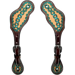 أحزمة جلدية سبيرز للبالغين المرأة الغربية حفز ركوب الخيل عرض سباق برميل وحزام روديو النساء البالغات in Kuwait