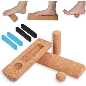 Cork Foot Strengthener & Balance Trainer Set – 4-in-1 Foot Mobility System with Roller, Massage Ball & Toe Bands | Improve Stability, Fix Over-Pronation, Enhance Balance & Restore Natural Foot Function in Kuwait