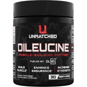 لا مثيل له ديلوسين الأحماض الأمينية الببتيد | تغذيها DL185 | تسريع تخليق البروتين ونمو العضلات والتعافي | 90 كبسولة نباتية، 30 حصة in Kuwait