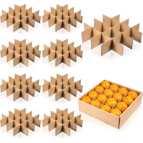 8 مجموعة فواصل صندوق من الورق المقوى لنقل فواصل تعبئة الورق المقوى مقاس 13 × 3 بوصة مجموعة التعبئة الزجاجية لأطباق المطبخ وصينية مقسم لشحن العناصر الصغيرة خفيفة الوزن، 48 قطعة in Kuwait