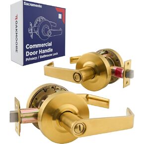 مقبض باب تجاري ذهبي - مجموعة قفل من الدرجة الثانية - رافعة باب مكاتب المدارس الصناعية UL CUL & ADA - ANSI A156.2 (الخصوصية (الحمام)) in Kuwait