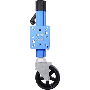 Gecheer Heavy Duty Aluminum Trailer Jack for 3 in x 5 in Tongue, 1800 lb Capacity, 10 in Travel, Blue, Sidewind Handle with Swivel Base in Saudi Arabia