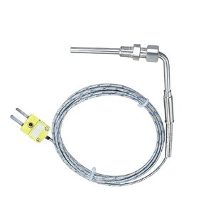 مسبار حراري مزدوج لدرجة حرارة العادم من النوع K، مستشعر درجة حرارة العادم مقاس 1/8 بوصة NPT | كابل 76 بوصة، نطاق -50 درجة فهرنهايت إلى 2000 درجة فهرنهايت | مناسب لتطبيقات الشاحن التوربيني وضبط الأداء البحري in Kuwait