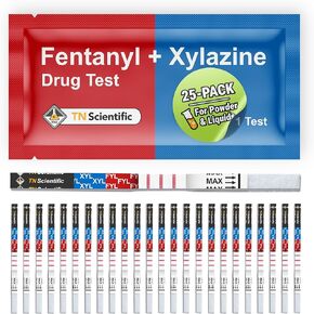 Fentanyl & Xylazine Drug Test Strips - [Choose Your Quantity] - Powder, Liquid, & Urinalysis Forensic Testing (10) in Saudi Arabia
