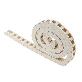 1M PA66 White Open Type Drag Chain Bridge 10x11 10x15 10x20 10x30-1m Length Cable Carrier with Connector for Printers(R28,10x15 Open) in Kuwait