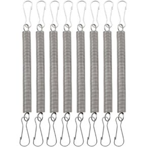 8 قطع مشبك زنبركي لزجاجة مياه للحيوانات الصغيرة مع مشبكين من الفولاذ المقاوم للصدأ للتوتر زنبركي شينشيلا هامستر للاحتفاظ بتثبيت زجاجة الشرب على شكل أرنب الببغاء in Kuwait